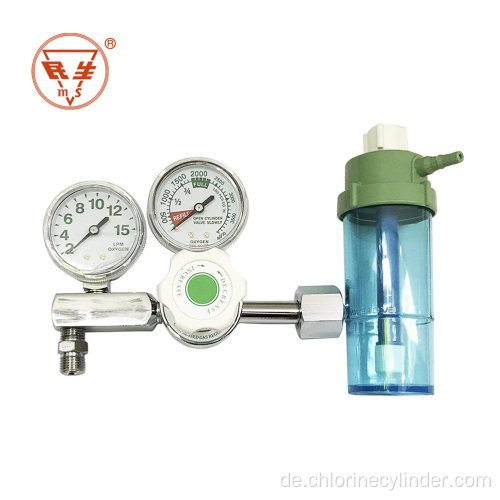 Medizinischer Sauerstoff-Durchflussmesser mit Luftfeuchtigkeitsflasche